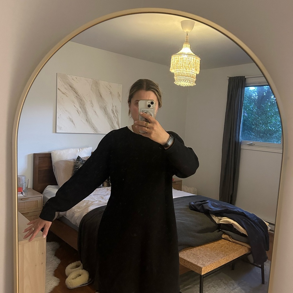 Vero Moda Black Long Sleeve Sweater Dress